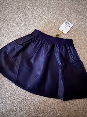 NWT Finding Foxtale Nightshade Purple Leather Skirt